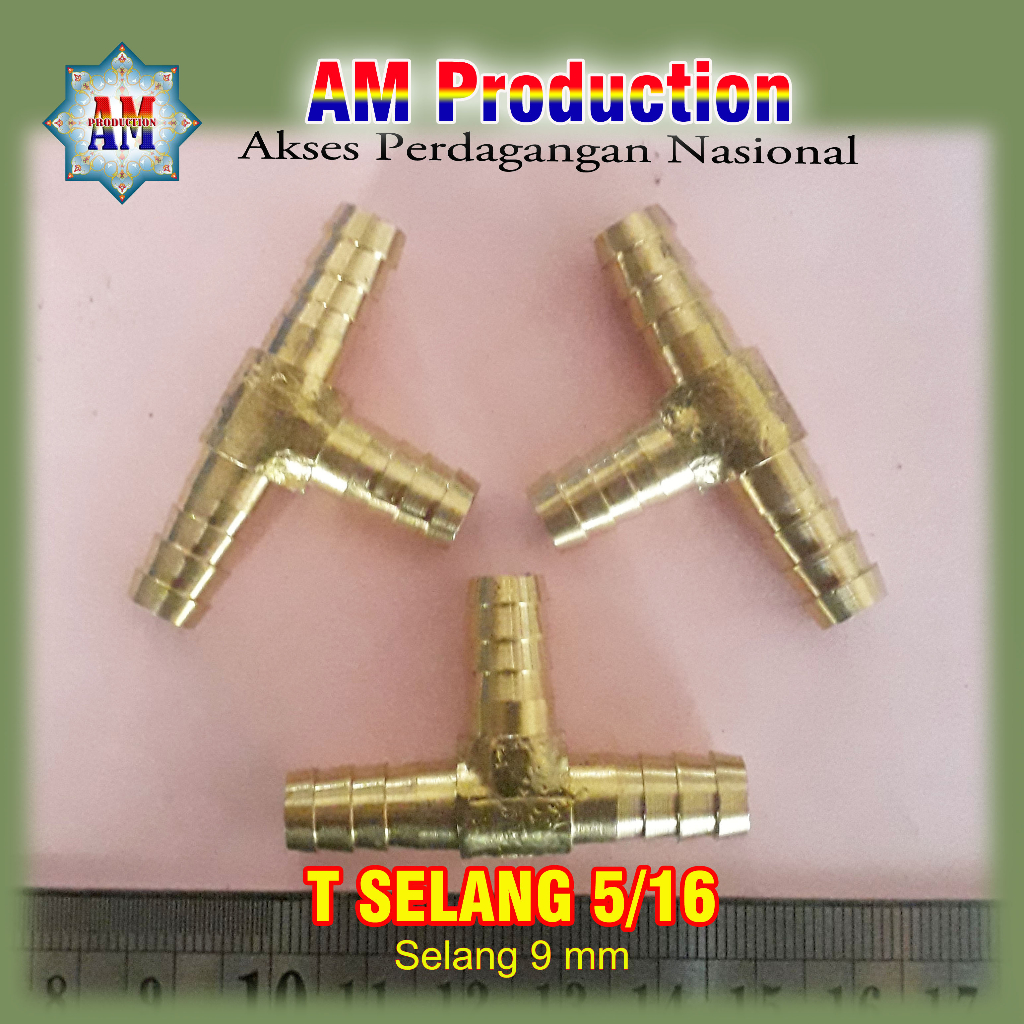 T Selang 5/16 Perlengkapan Sambungan Selang