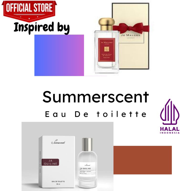 Parfum wanita dan pria Summerscent JA QUILINE Natural Bpom 35ml Perfume Farfum Unisex Pria Laki Laki