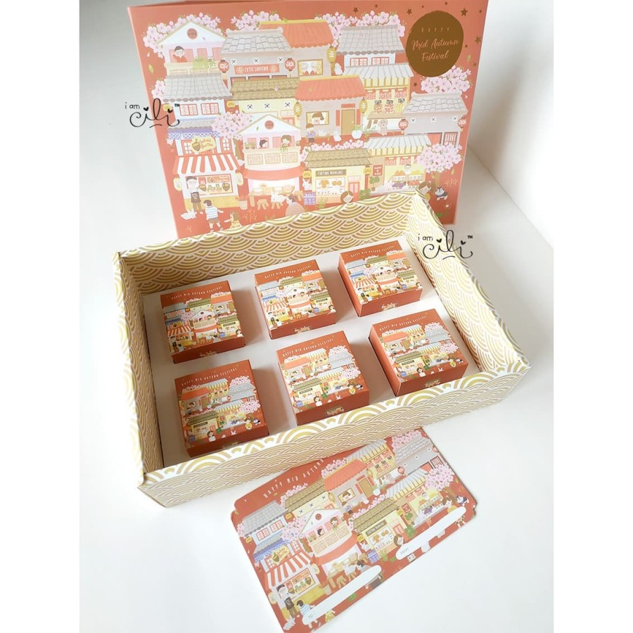 

(DUS CHINATOWN MOONCAKE 6-KECIL)mid autumn kue bulan {10set}