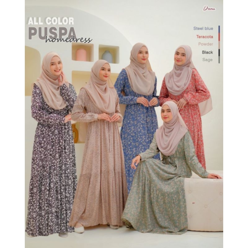 Moslem Ori Gamis Busui Friendly Puspa Homedress By Dzeera (Ready Please Cekstok)