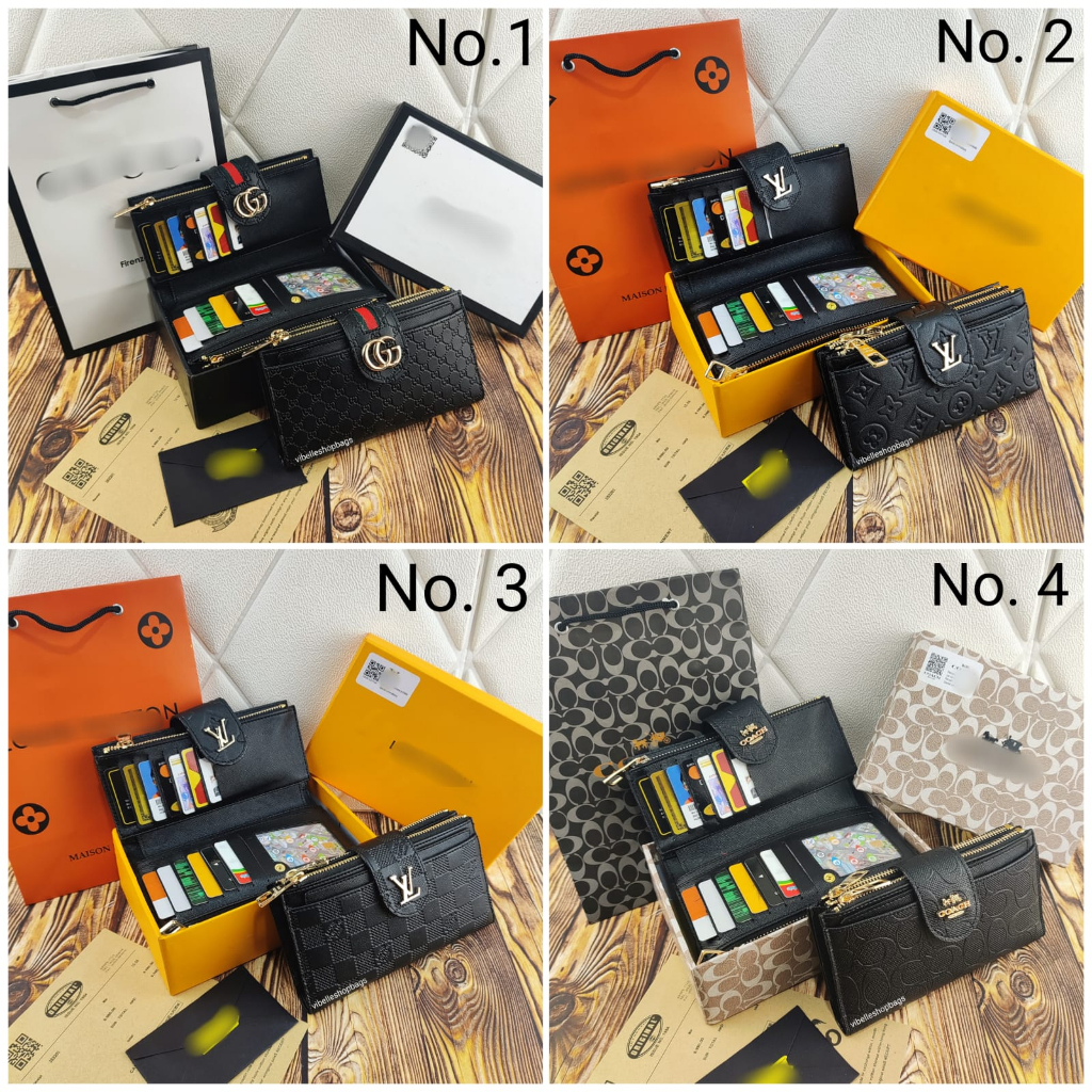 Dompet Panjang Full Kartu Import // Dompet Fashion - POUCH IMPORT/IMPORT PREMIUM/DOMPET HP/ POUCH KEREN/ POUCH HP - Dompet Wanita sx1002 Banyak Slot Kartu [Free Box &amp; Dustbag] 0521