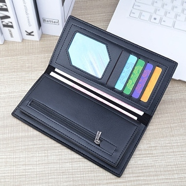 DOMPET LIPAT PRIA PANJANG KULIT PREMIUM IMPORT ORIGINAL HITAM CABROCI WA764B5 LONG WALLET KARTU ATM COWOK KEREN BRANDED DISTRO LAKI KEKINIAN REMAJA SIMPLE DEWASA CASUAL TERBARU BATAM FASHION