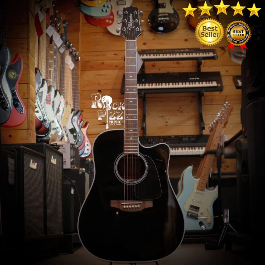 TAKAMINE GD34CE BLACK ACCOUSTIC GUITAR