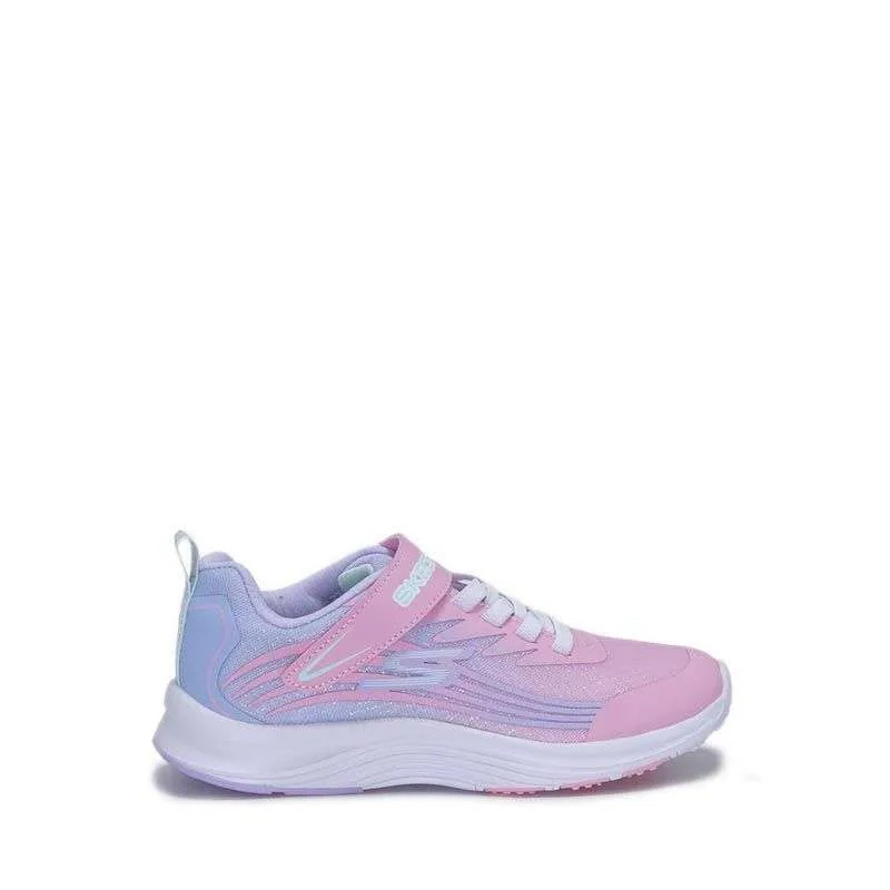 Skechers Kids Razor Grip Girls Pink Textile / Lavender Trim (302335L PKLV)