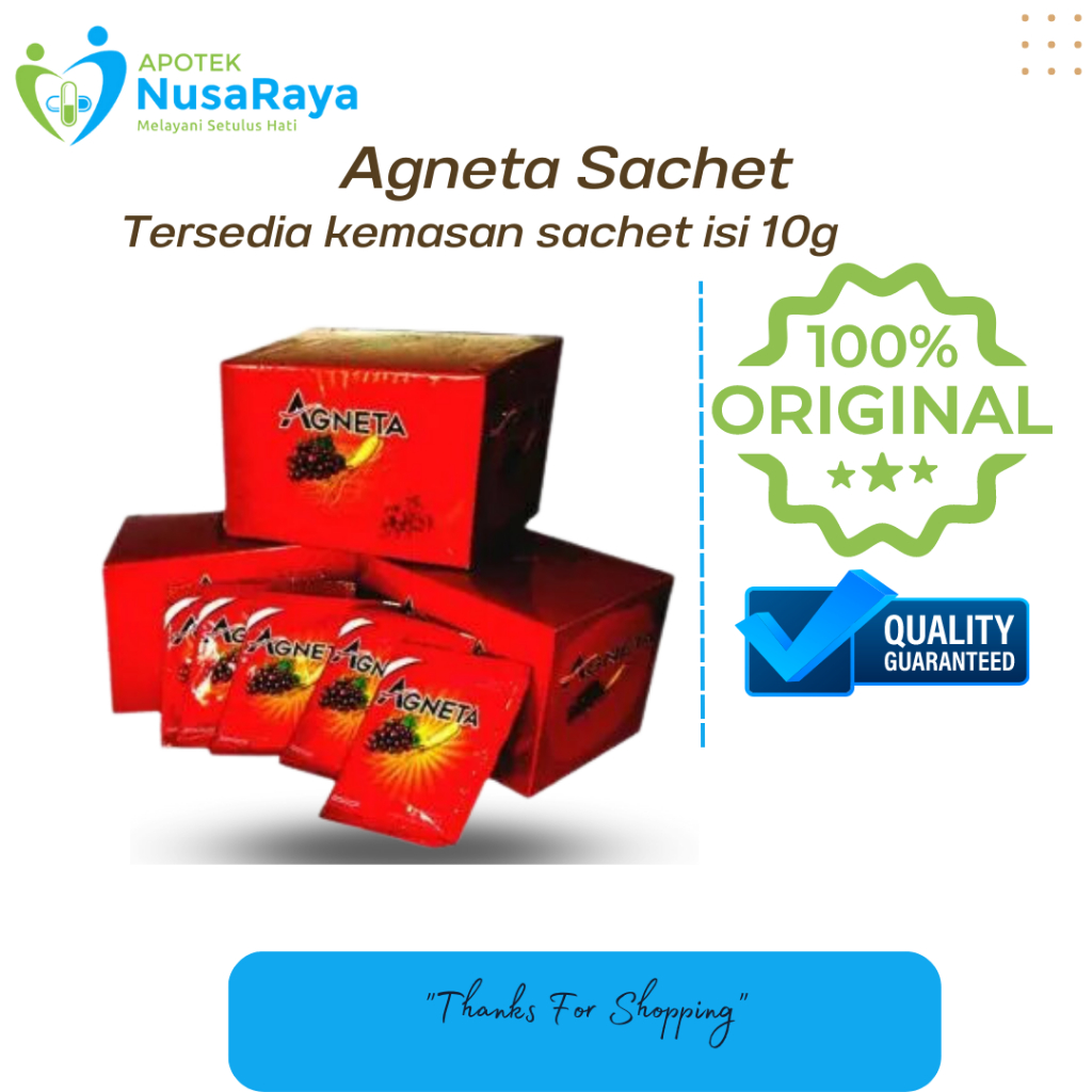 Agneta Red Wine Minuman Kesehatan Stamina Tubuh Sachet 10g
