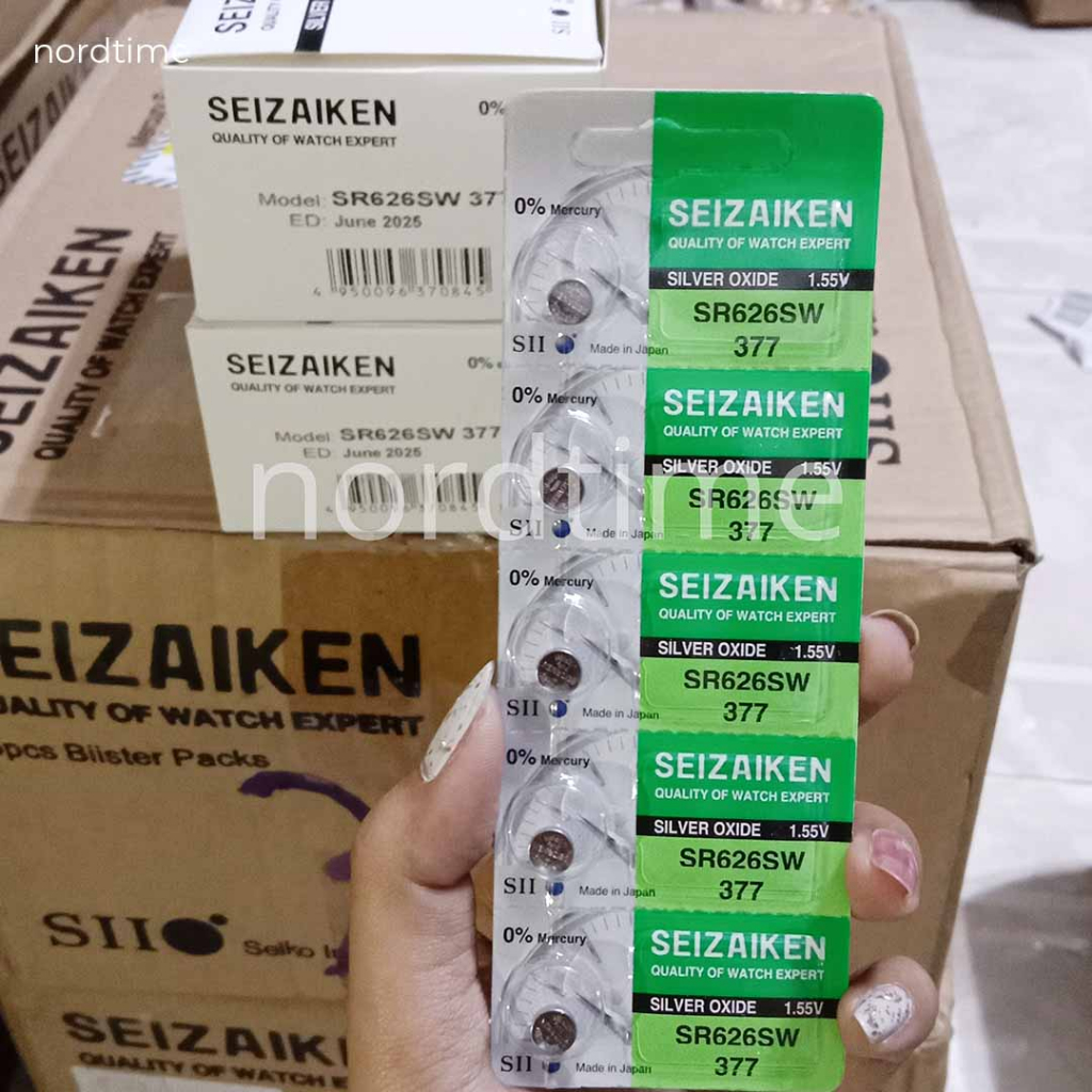 Seizaiken SR626SW / 377 / SR 626 SW Original Baterai Seizaiken Batre Battery Batrai Jam Tangan Micro
