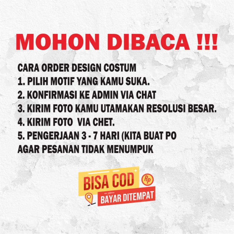 Kaos Sablon Bucin Custom