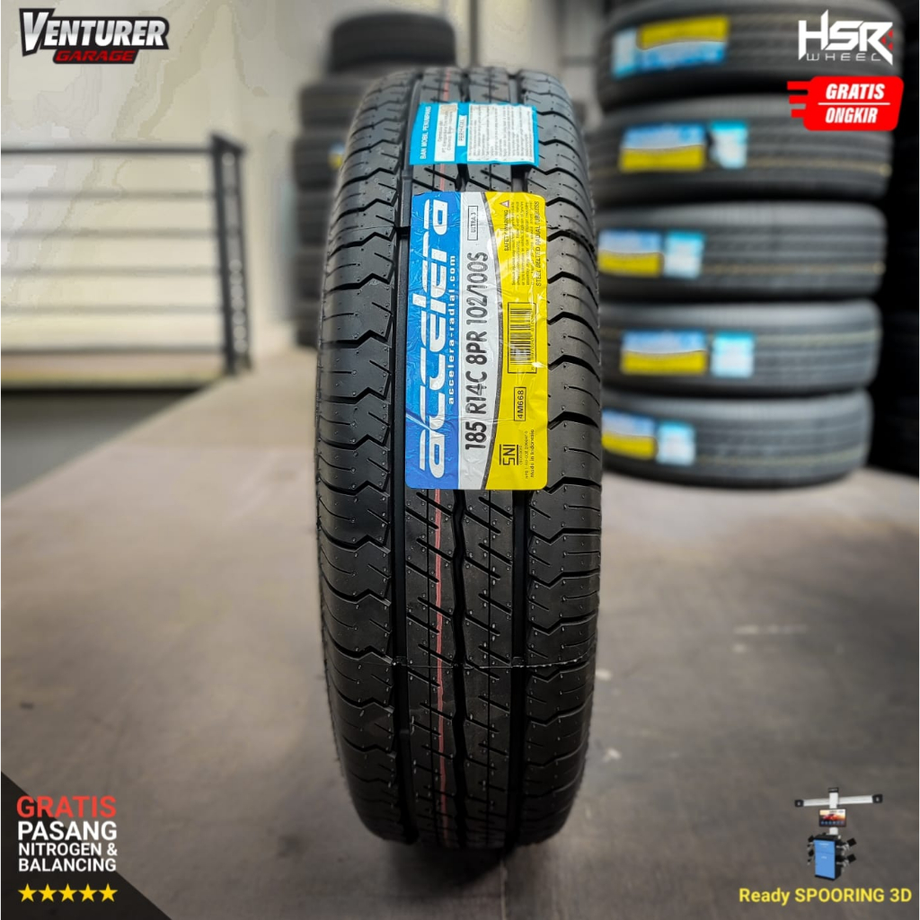 Ban Mobil L300 Pick Up 185 R14 ACCELERA ULTRA3 185 C 8 PR R14 Ban Muatan Ring 14 Tubles