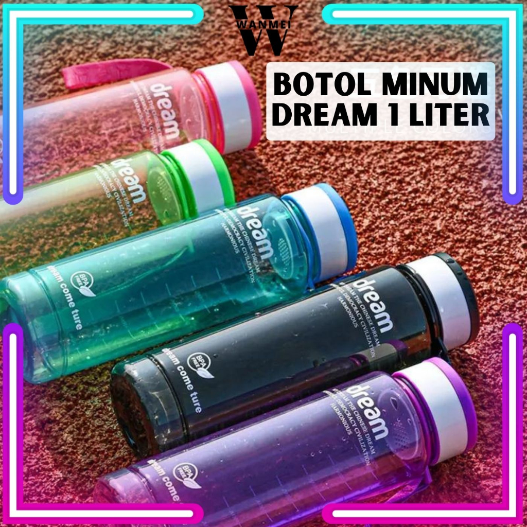 WM Botol Minum Dream 1000ML Bottle Dream Infused Water 1 Liter