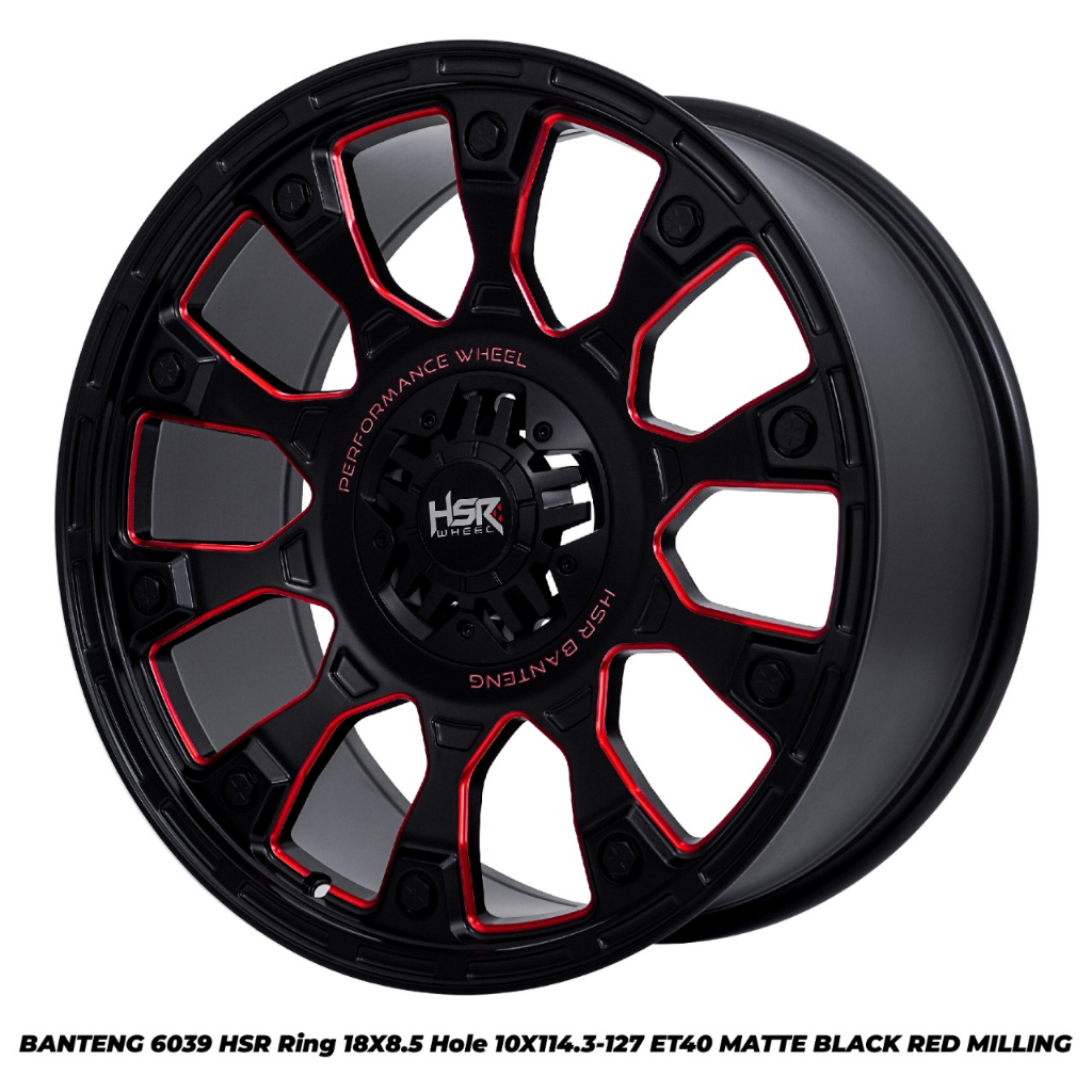 velg racing hsr BANTENG ring 18 lebar 8,5 buat mobil toyota rush,innova,