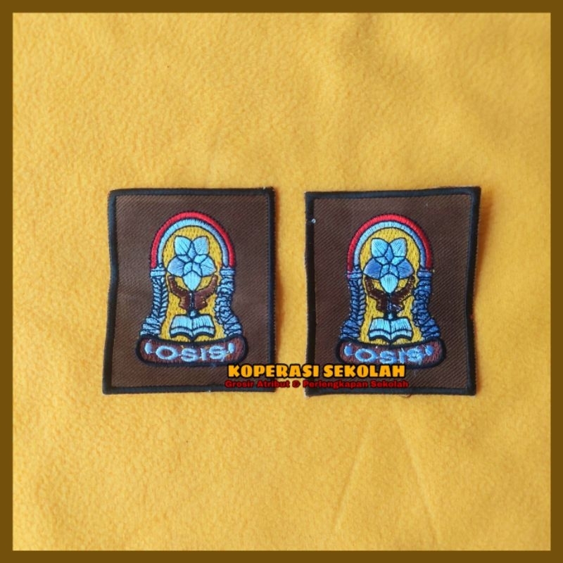 Emblem Logo Osis / Badge Logo Osis Sekolah Bordir / Bet Logo Osis / Patch Logo Osis - Atribut Sekola