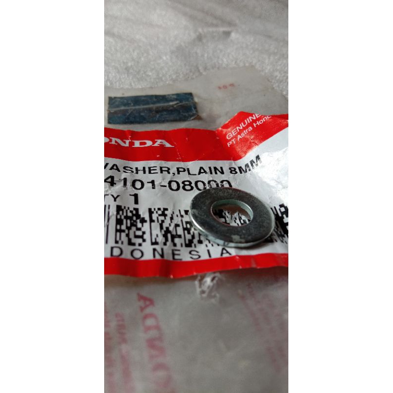 washer plain 8mm 94101-08000 original AHM