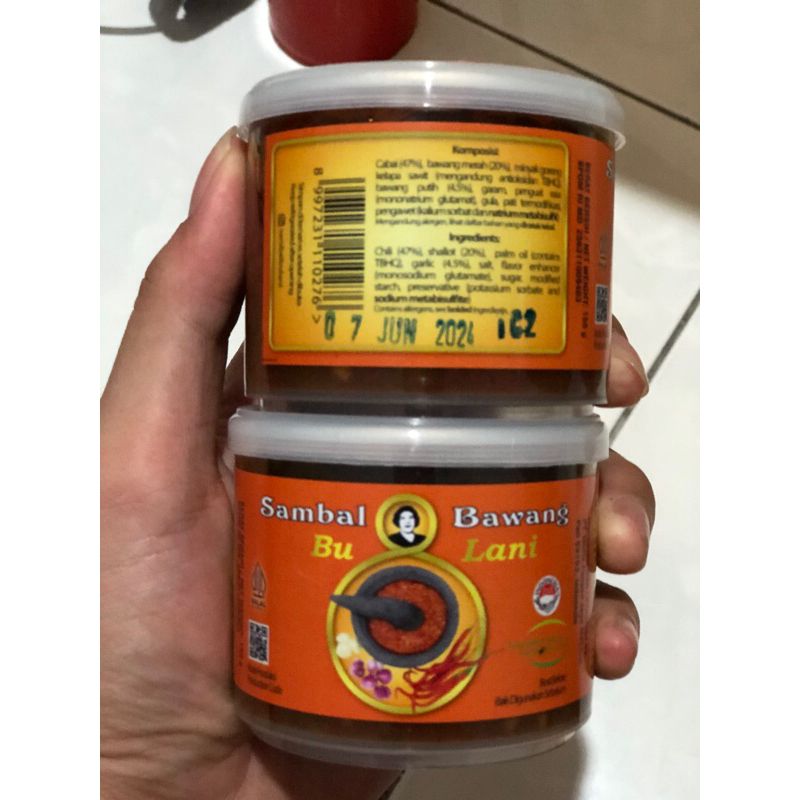 

Sambal Bawang Bu Lani Kaleng 155gr