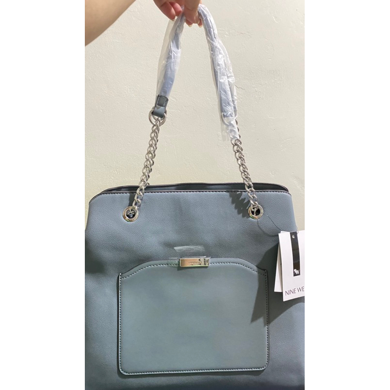 Nine West Tote Bag Grey New