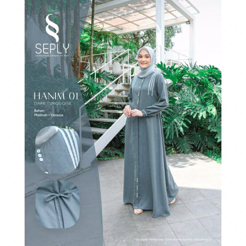 GAMIS MUSLIMAH HANIM 01 DARK TURQUOISE