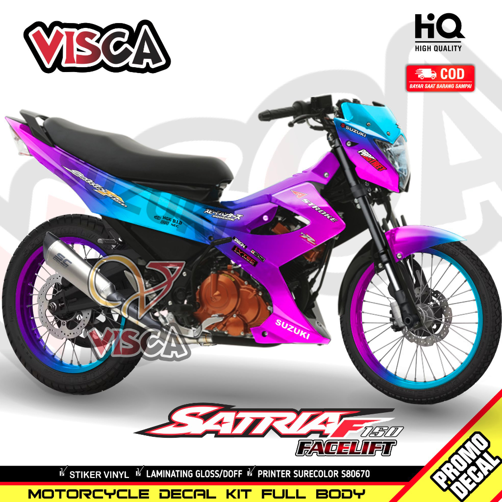 Decal Satria Fu Facelift 2014 Full Body Stiker Satria Fu Facelift 2014 Full Body Striping Satria Fu 
