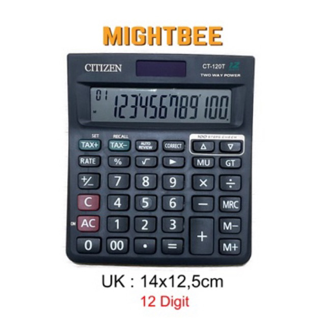 

Kalkulator Citizen CT 120T - Kalkulator Check & Correct - Kalkulator 12 Digit