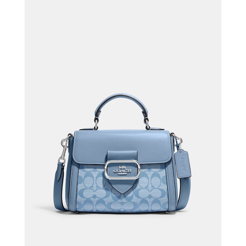 Coach Morgan Top Handle Satchel In Signature Chambray (CH 142)