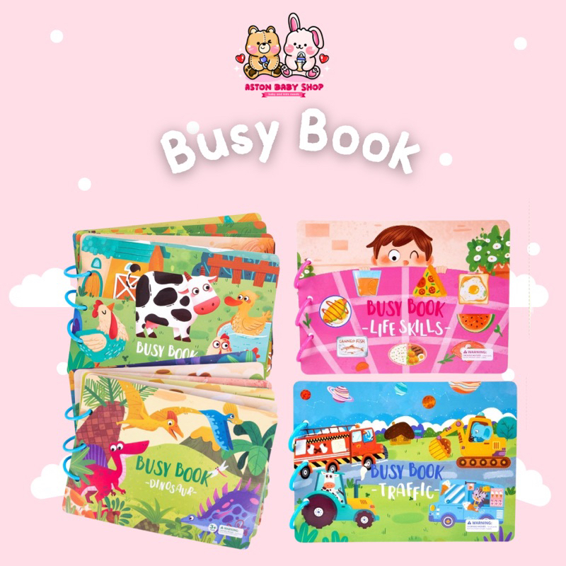 Busy Book /Activity Book / Mainan Edukasi Anak / Buku Aktivitas Anak