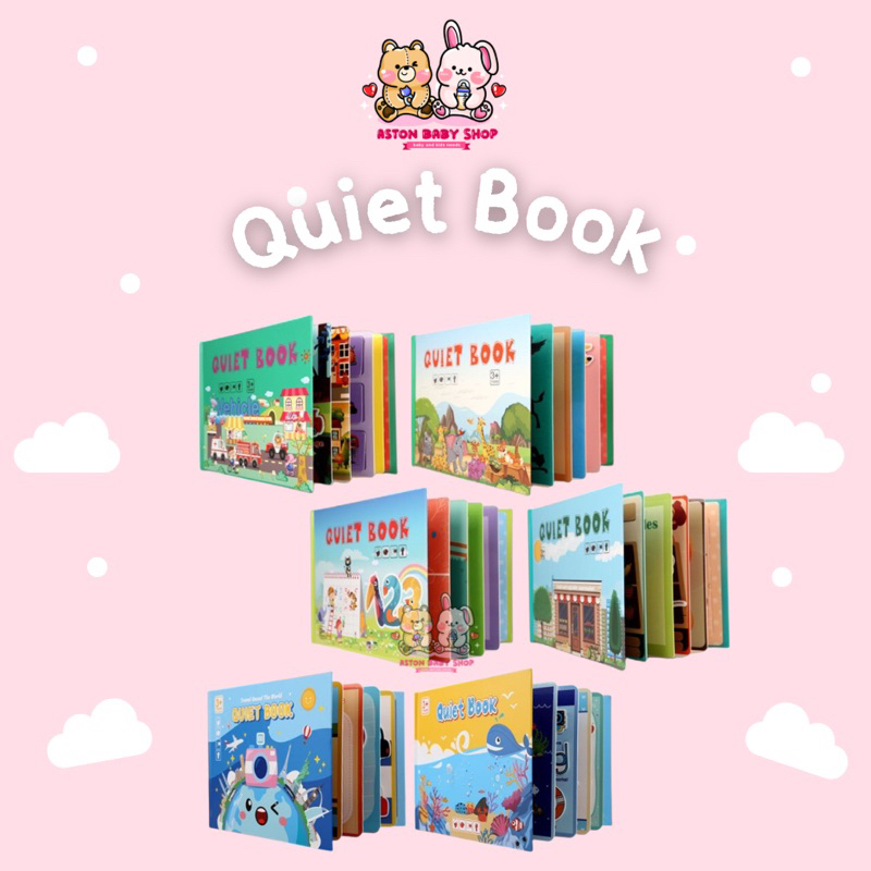 Quiet Book/ Busy Book/Activity Book Buku Aktivitas Anak Mainan Edukatif