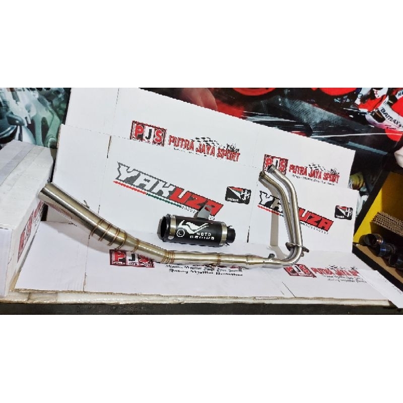 knalpot yakuza for ninja fi/cbr250rr/r25 dll full system pnp