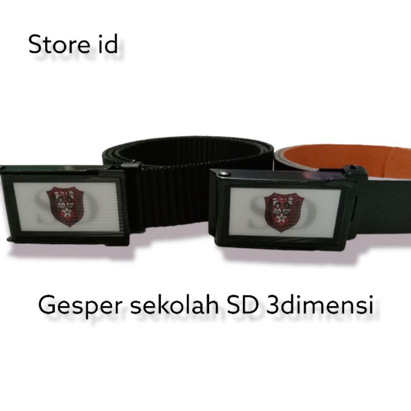 ikat pinggang sekolah/gesper SD kepala 3 dimensi