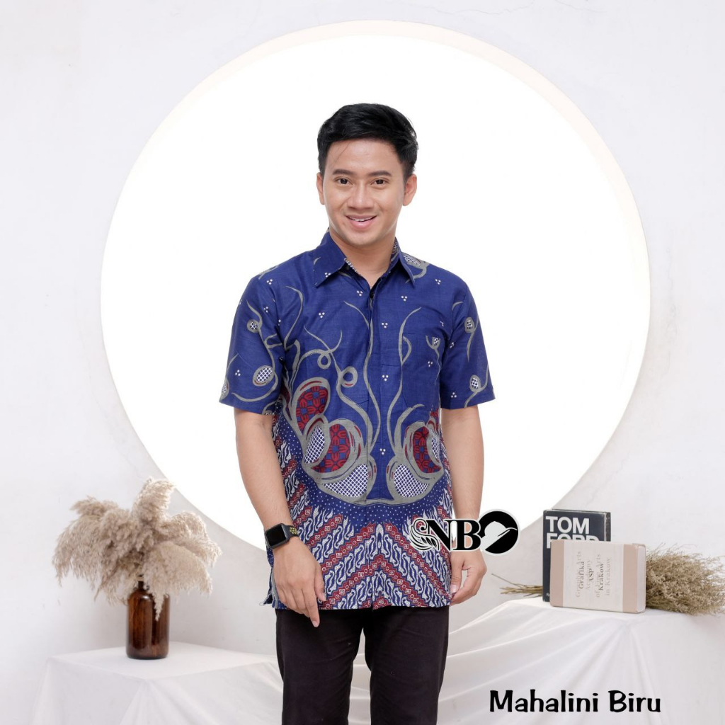 Batik Pria Modern Lengan Pendek Premium Keren Dewasa Murah Anak Muda