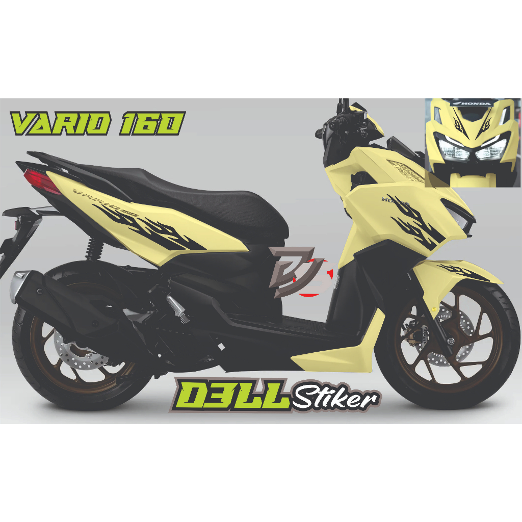CUTTING STRIPING VARIO 160 2021-2022 STIKER API STRIPING VARIASI VARIO NEW 160 CUTTING STIKER VARIO 