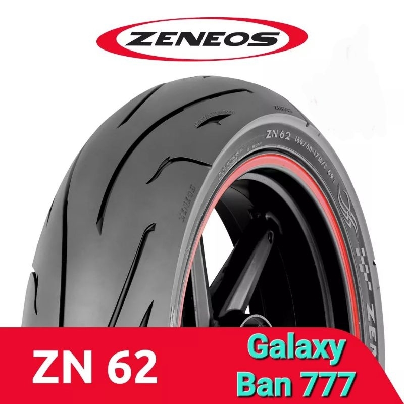 Ban Motor Zeneos 80/90-17 ZN62 Tubeless Ban Belakang Supra
