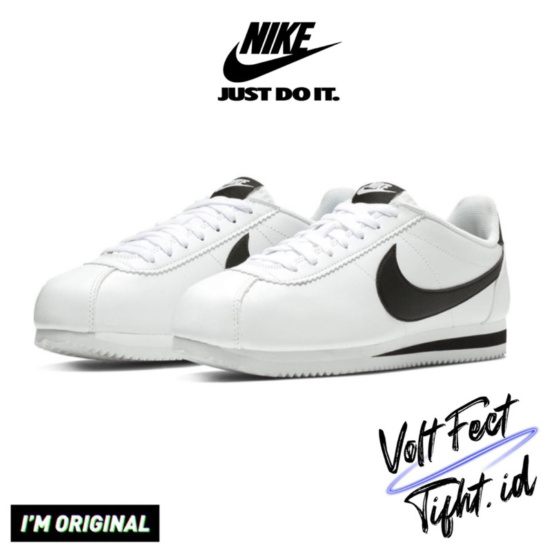 Made In Indonesia Cortez Classic Leather White Black Bnib 100% Original