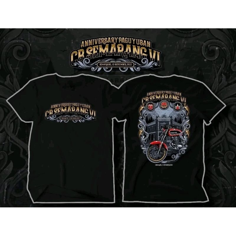(COD) KAOS ANIVERSARY PAGUYUBAN CB SEMARANG NEW ORIGINAL