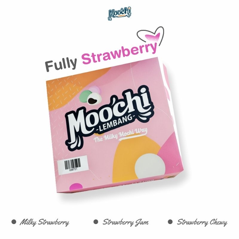 

MOCHI STRAWBERRY LEMBANG | Jajanan | Oleh Oleh - Makanan - Cemilan - Kue Lembang | Makanan Hemat - Mochi Milky Jam Strawberry Daifuku | 1 Box