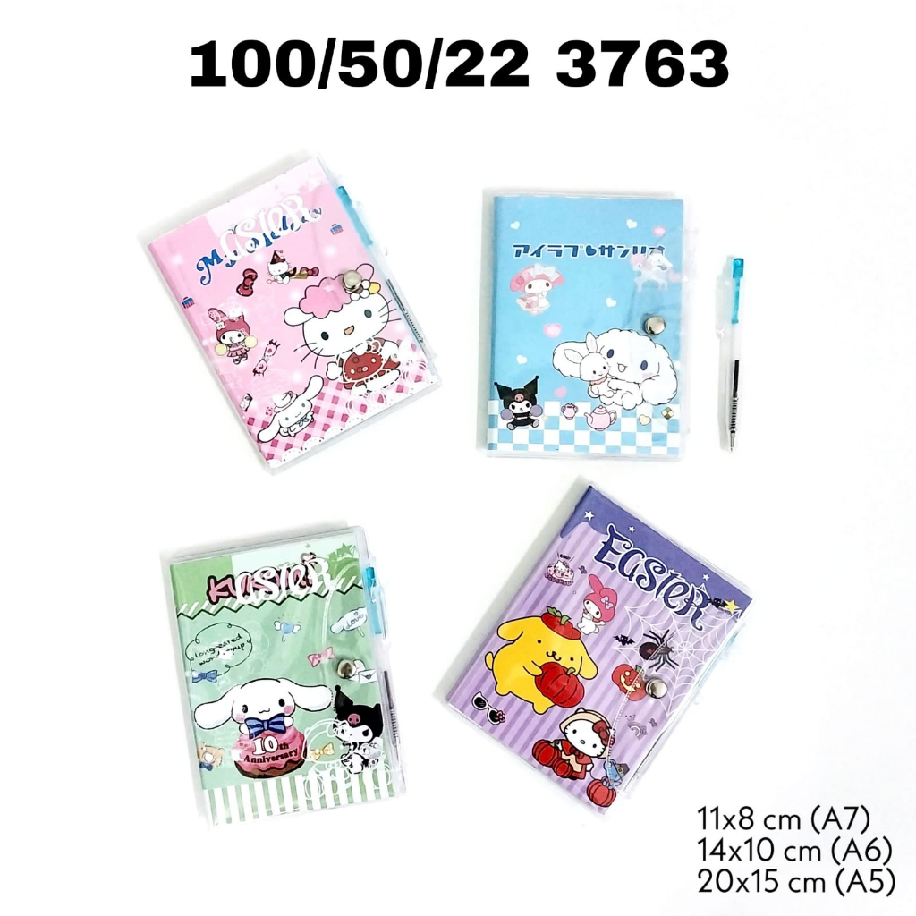 

Notebook kancing dan pena 3763 A5