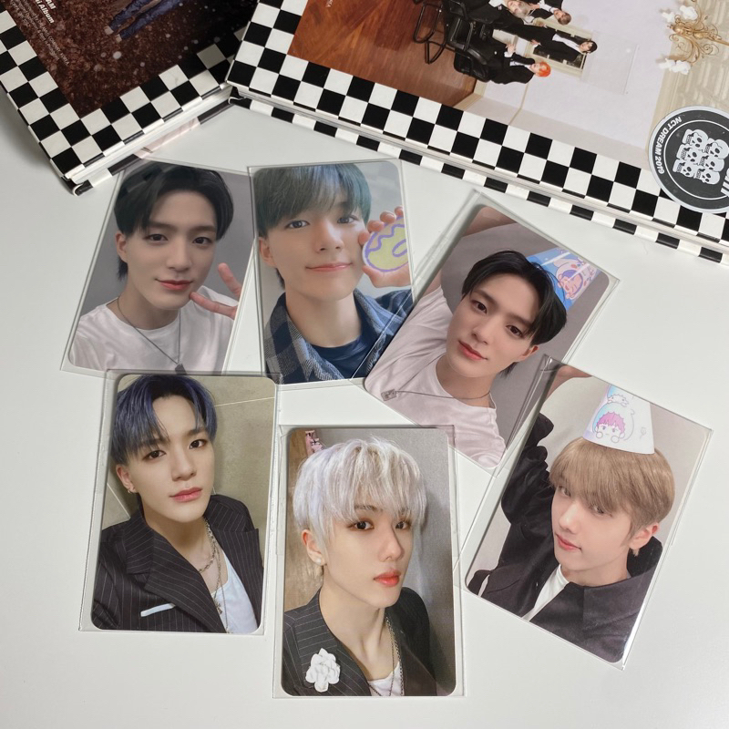 NCT DREAM SANRIO GLASS CUP CARD HOLDER CAHOL PARTY PACKAGE SANRIO PAJAMAS PHOTOCARD PC JENO JISUNG