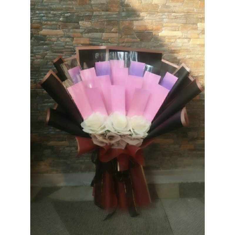 buket uang kosong / buket wisuda /kerangka buket isi 15 lembar