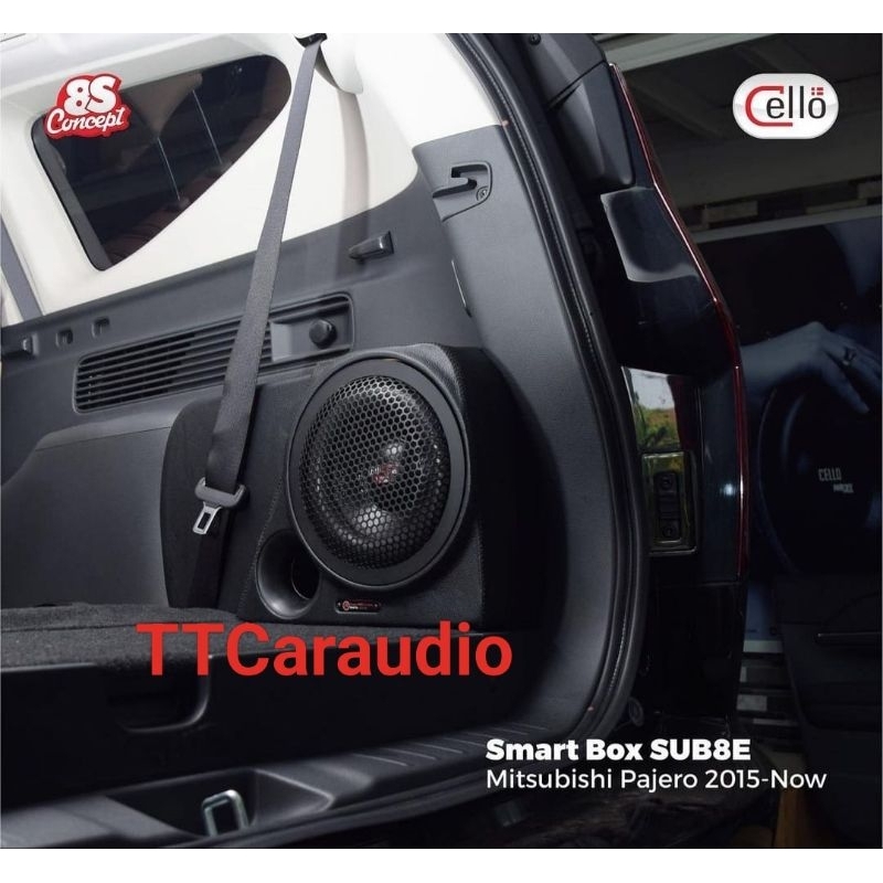 Subwoofer Cello 8inch Plus Pasive Box PNP Mobil Mitsubishi Pajero 2016-2023