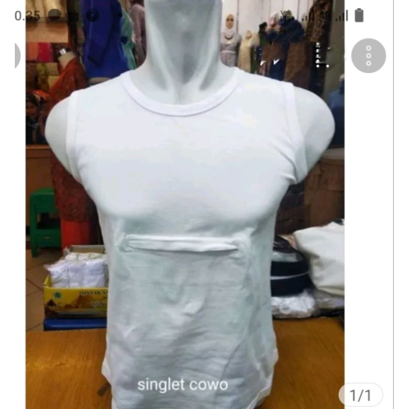 Kaos Singlet Kantong Doraemon Haji Dan Umroh