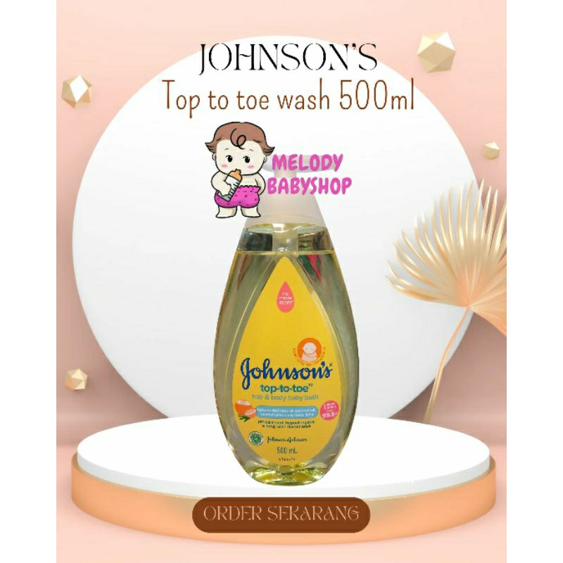 JOHNSON'S TOP TO TOE WASH 500ML