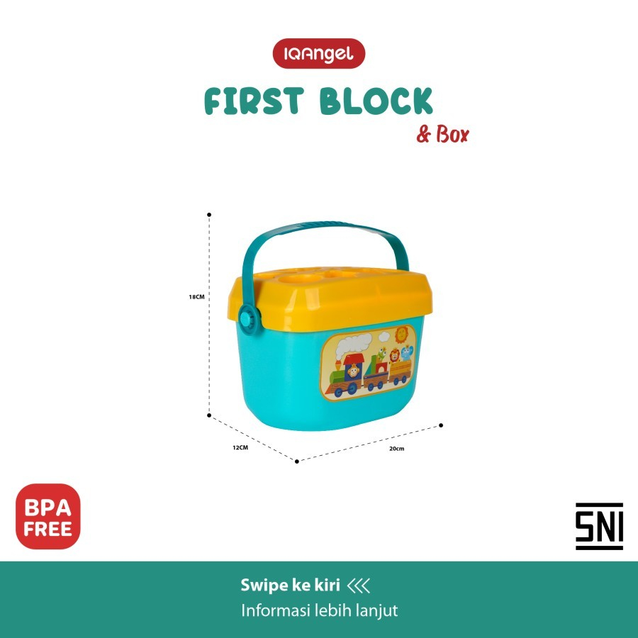 IQ Angel First Block &amp; Box - Mainan Edukasi Anak