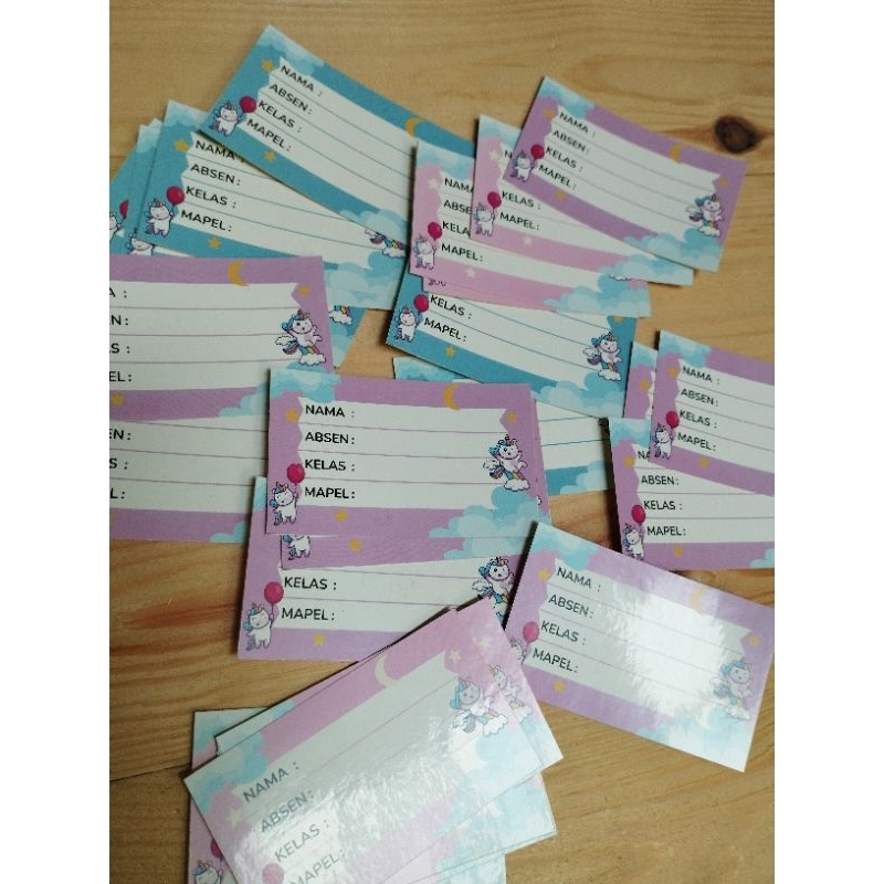

Stiker Label Buku Pelajaran (40 pcs)