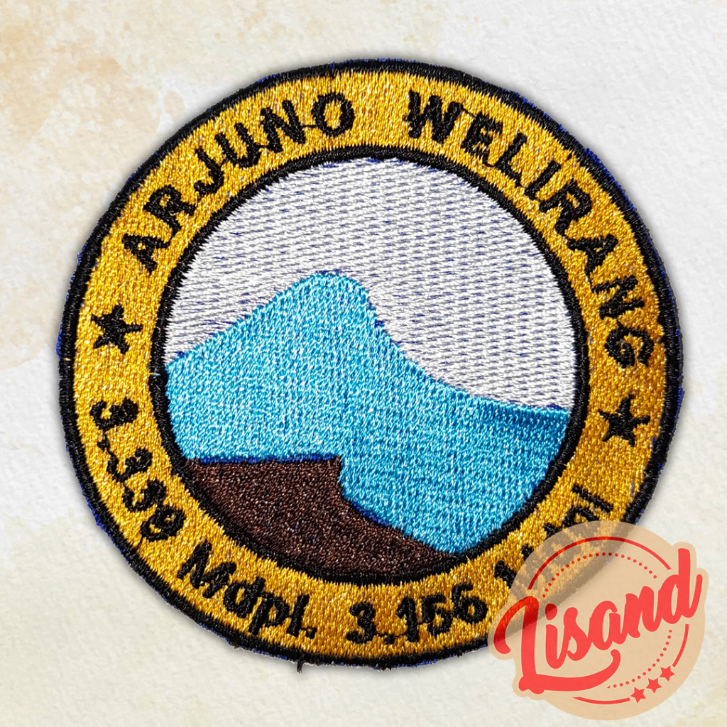 Patch Emblem Bordir Gunung Arjuno