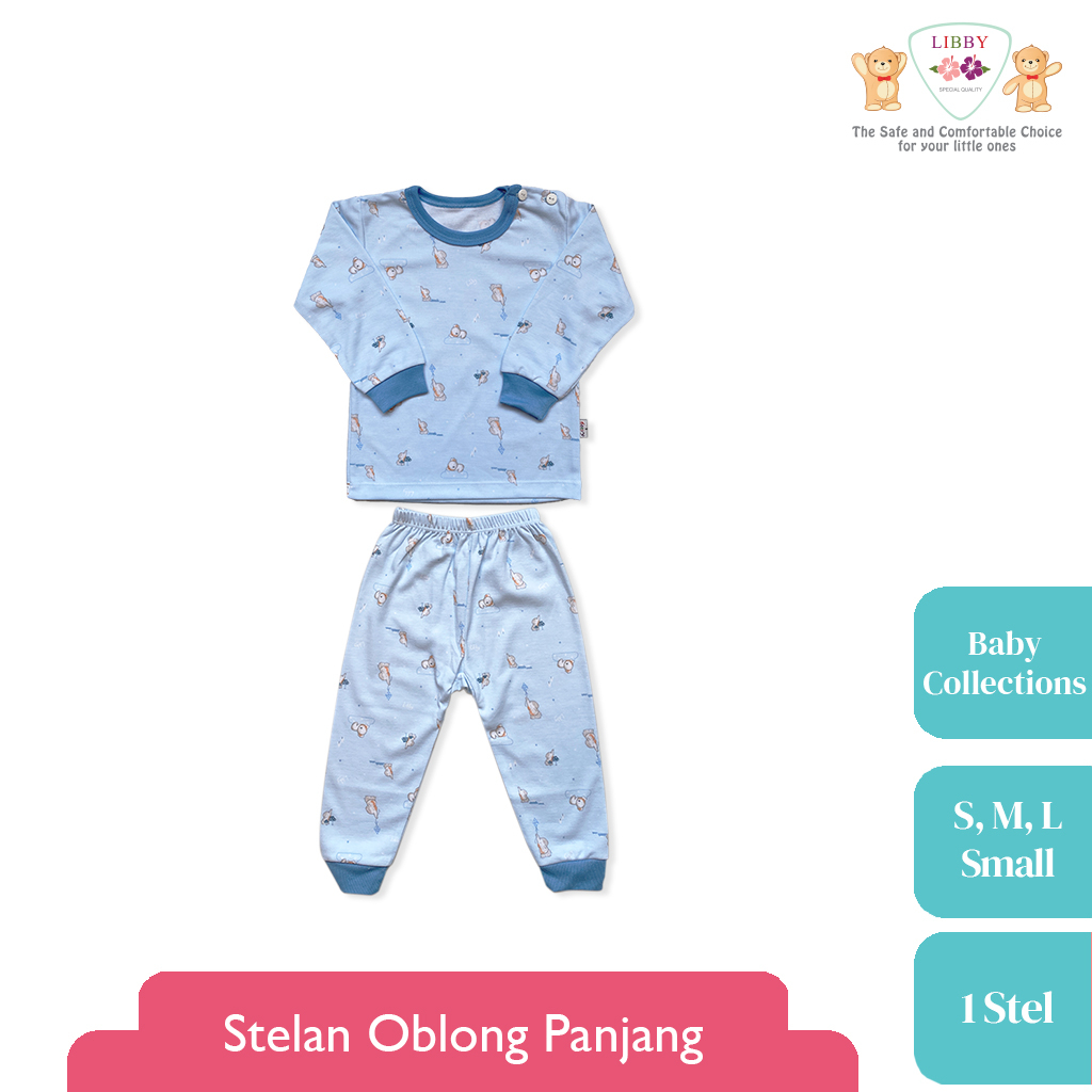 LIBBY Setelan Bayi Oblong Panjang Motif Baby Collection