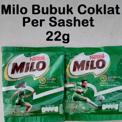 

Susu MILO Activ-Go Susu Bubuk Sachet Coklat 22gram - 1pack (10sashet) Susu Bubuk Coklat