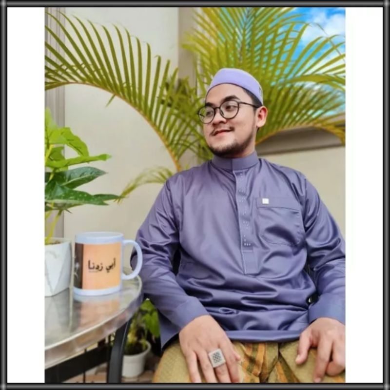 Koko Pria Muslim Brand Abi Zidna Premium Istemewa / Baju Koko Lengan Panjang Exclusive / Koko Cowok Saudi Thobe 7 Terbaru