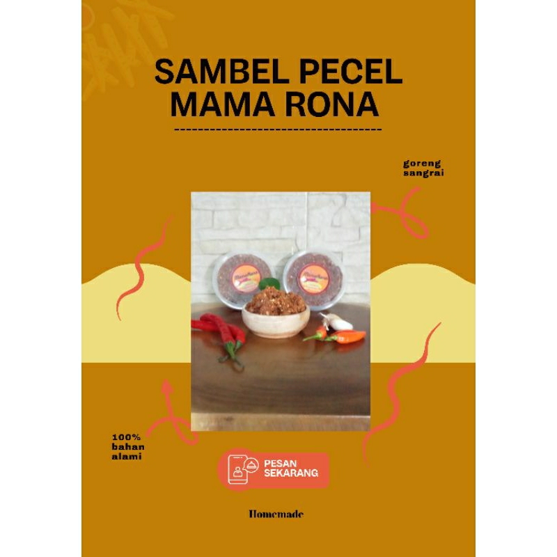 

Sambel Pecel sangrai Khas Surabaya yang kaya rasa kemasan 250gr