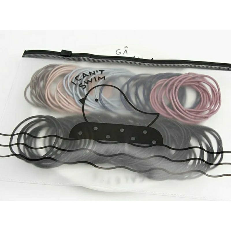 100 pcs karet rambut korea