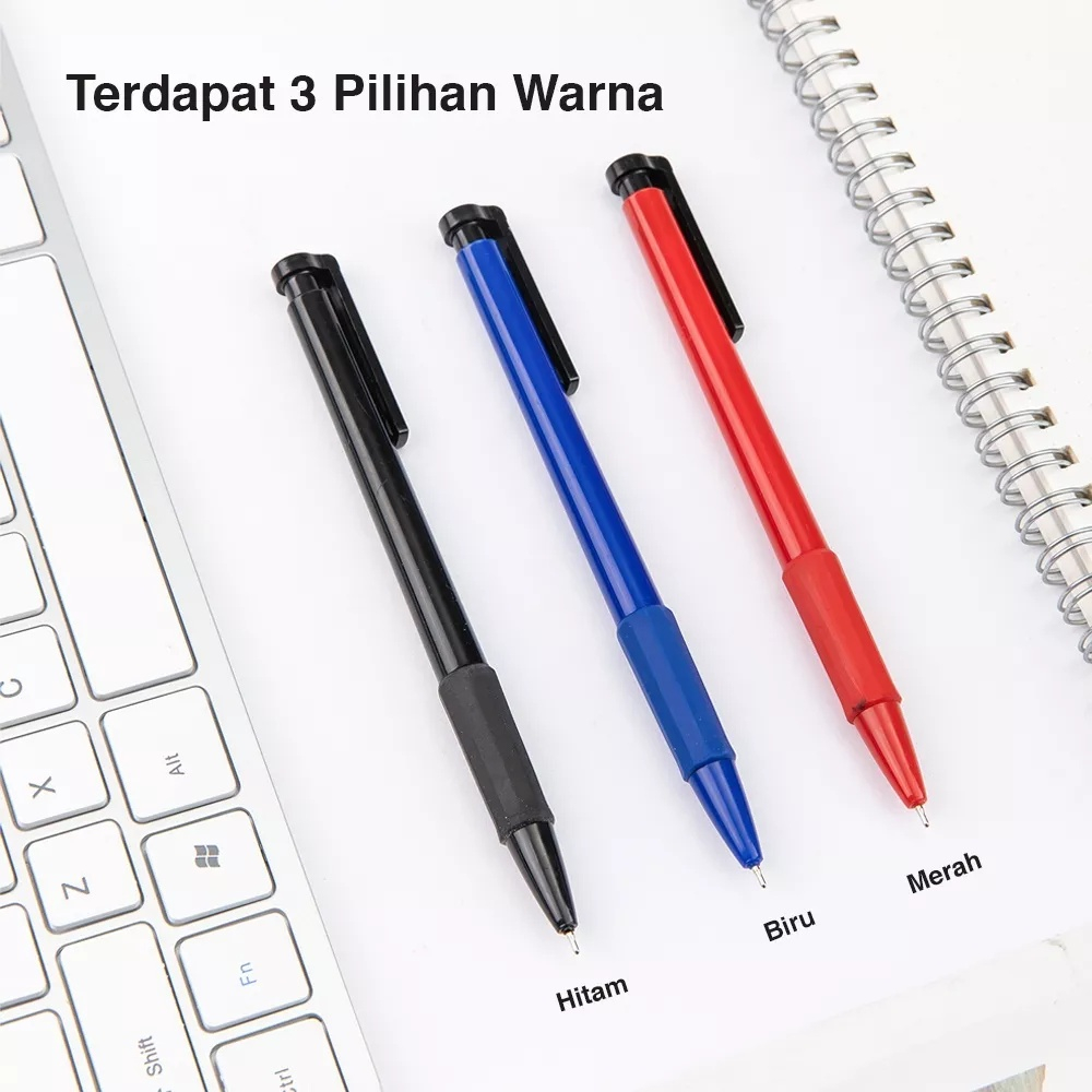 

Deli Ballpoint Pen / Pulpen Bolpoin Retracable 0.7mm Dapat Menulis Hingga 500 Meter 6546S 1pcs