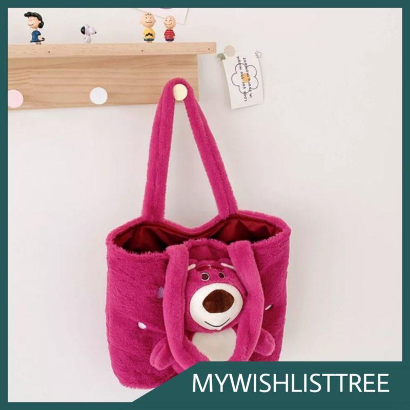 [TM1] TAS BAHU SHOULDER BAG DISNEY TOY STORY LOSTO PINK MERAH ANAK LUCU KEKINIAN TAS BONEKA PINK HAD