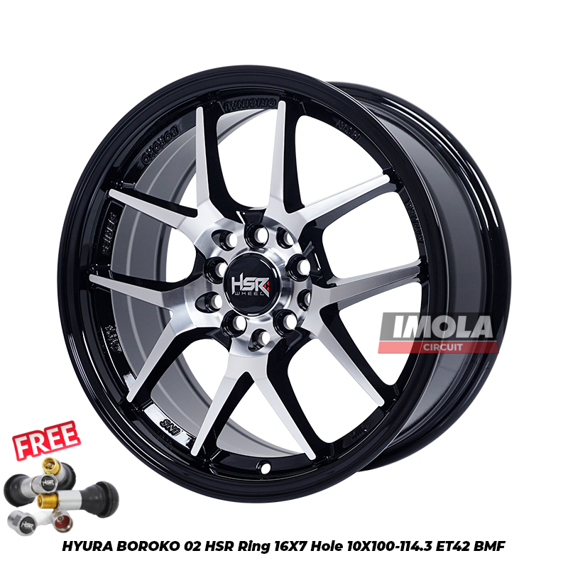 Velg Mobil HSR HYURA BOROKO 02 Ring 16 Velg R16 Ertiga Sienta Innova Rush Terios Luxio