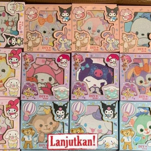 

READY STOK STICKER ANAK DIAMON VIRAL STICKER MANIK MUTIARA CUTIE POP UKURAN BESAR 18 X 18 CM